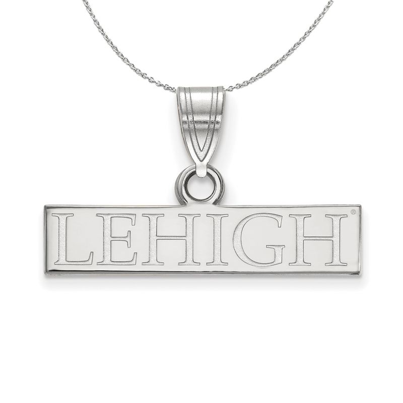 Sterling Silver Lehigh U Small Pendant Necklace - 16 Inch